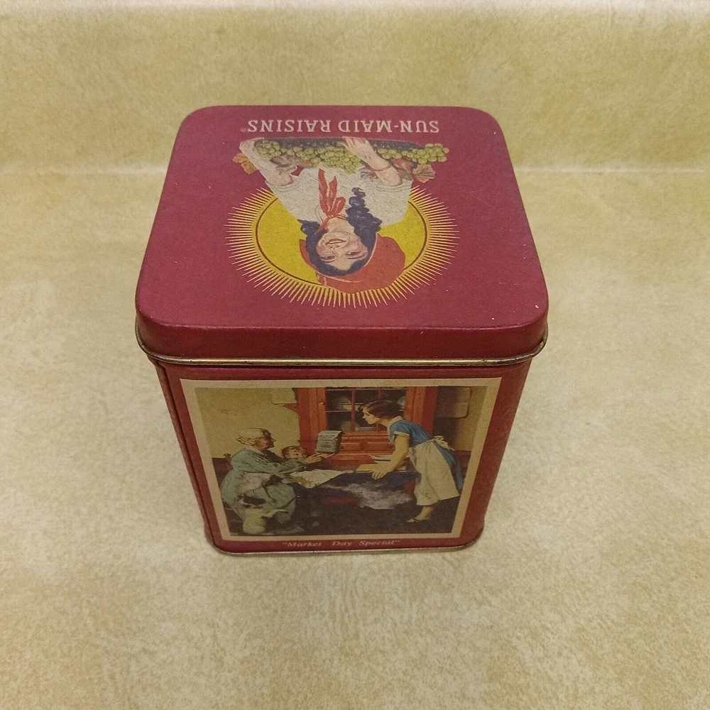Vintage Sun Maid Raisins Collectors Tin Fruit Of The‎ Vine